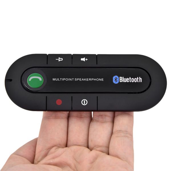 Hands Free V4.1 EDR Sun Visor Bluetooth 4.1 Car Kit Handsfree DSP Support Siri English Spanish French Italian_voghion.com