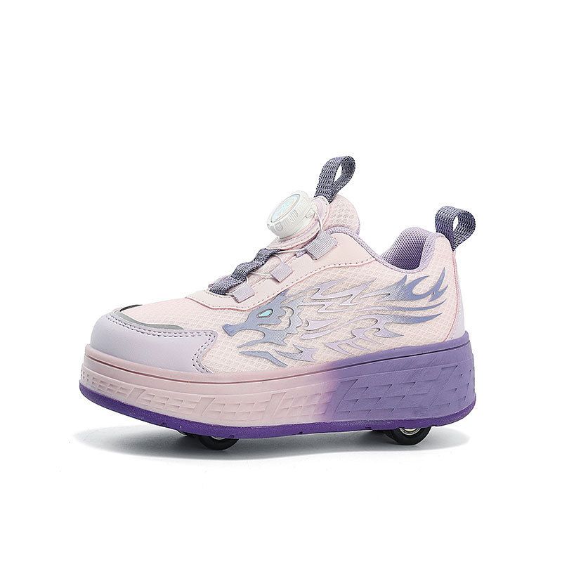 [DragonGlide] Kids' Roller Shoes - Breathable Mesh Sneakers With Wheels | Limited Edition Lunar New Year Design (Boys & Girls)_voghion.com