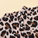 Top a maniche lunghe con stampa leopardata per bambini con gonna in pizzo con fiocco Abito da ragazza in due pezzi_voghion.com