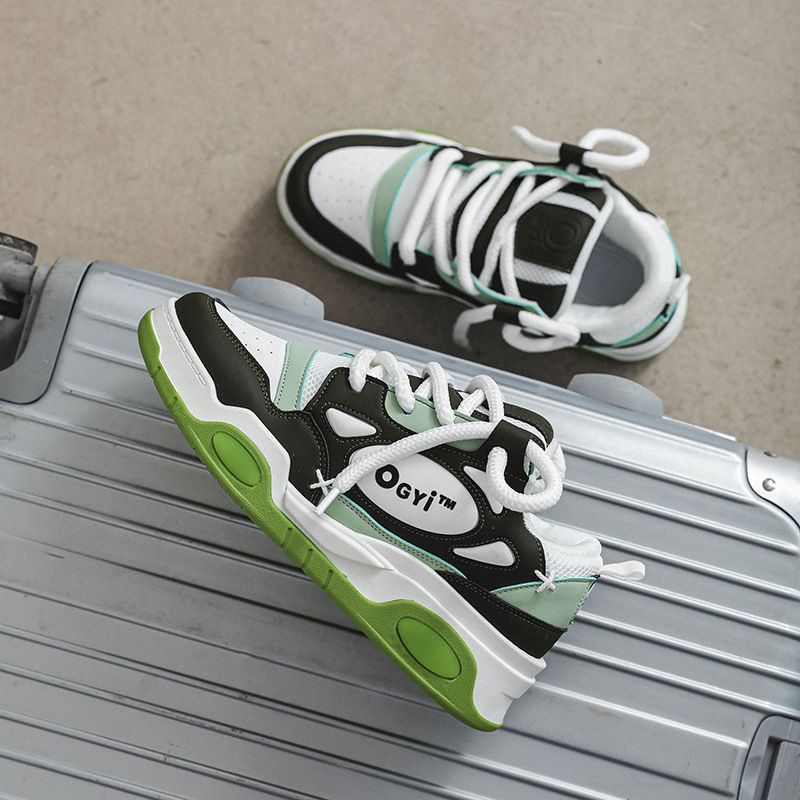 Sportschuhe Herbst neue Paar Papa Schuhe Herren Low-Top-Plattform Booster Freizeitschuhe Nischen-Sneaker Herren einteiliger Ersatz_voghion.com
