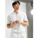 Men's Clothing Ice Silk Knitted Tops High End Summer Light Luxury Men's Clothing Trendy Brand Fashion Short Sleeved Polo Shirt Half Zipper_voghion.com