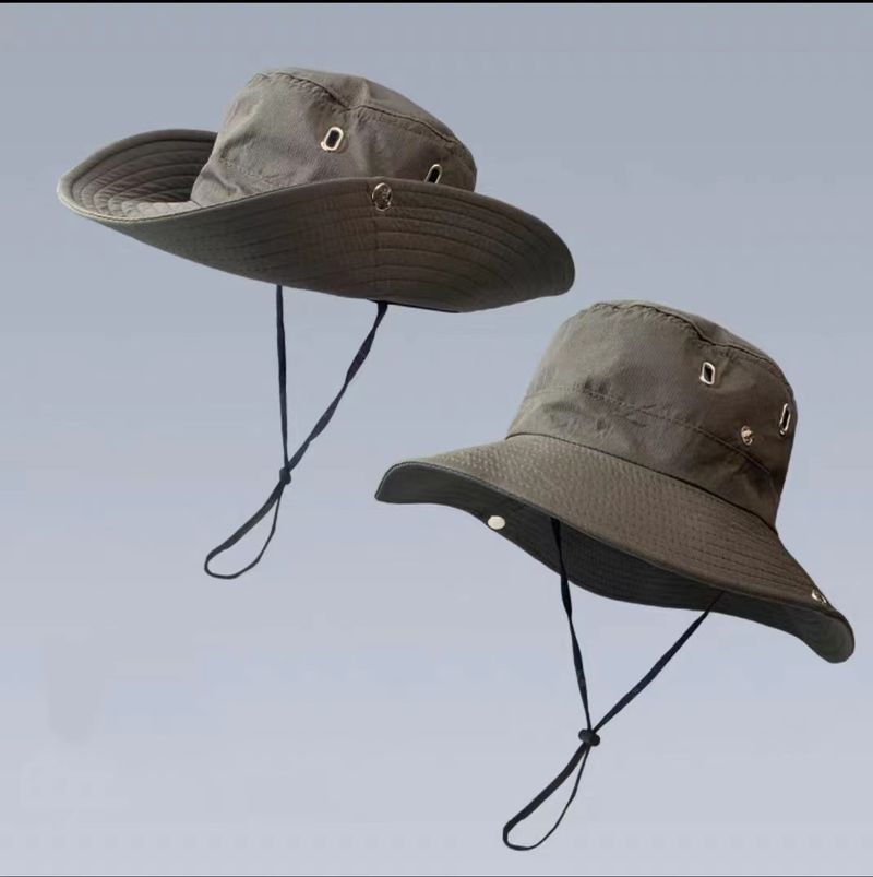 Mode 2024 Grande taille Randonnée Imperméable Chapeau D'été Femmes Soleil UPF 50+ Seau Large Bord Bonnie Plein Air Pêche Pêcheur Chapeau_voghion.com