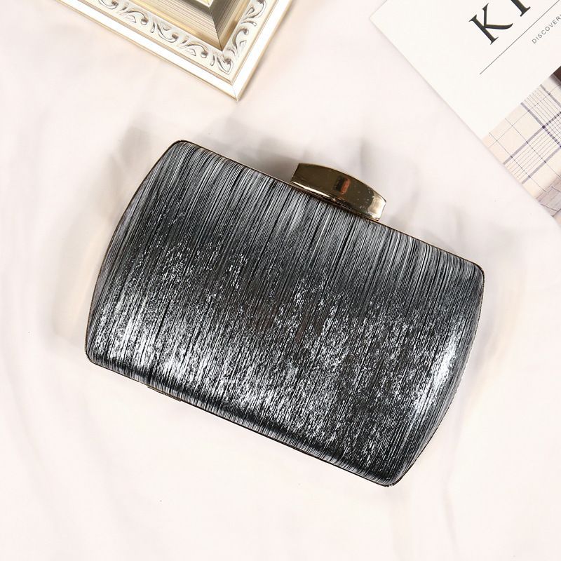 borsa quadrata piccola alla moda e versatile da sera in metallo, spedizione in un unico pezzo_voghion.com