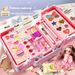 Nieuwe Cosmetica Koffer Speelgoed Kinderen Meisjes Kleine Prinses Make-up Doos Set Verjaardagscadeau_voghion.com
