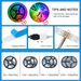 Striscia LED Tuya Wifi da 20 m e 50 piedi, 12 V, 5 m, funziona con Alexa, Google Assistant, controllo Bluetooth, nastro RGB 2835, luce al neon per la stanza_voghion.com