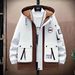 Spring Autumn Men's Jacket, Youth Work Clothes, Korean Edition Set, 2024 New Style, Handsome and Loose Two Piece Set_voghion.com