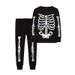 Im Dunkeln leuchtendes Halloween-Pyjama-Set für Kinder – Langarm und Hose, weiche Nachtwäsche aus Baumwolle für Jungen und Mädchen (3–8 Jahre)_voghion.com