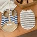 Leather Label Striped Fleece Vest Pet Clothes Cats, Autumn Winter New Style For Teddy, Bichon, And Small Dogs_voghion.com