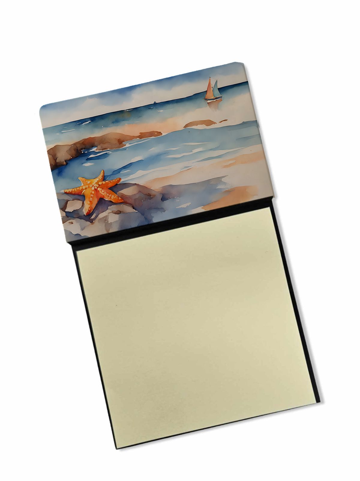 NEW Starfish Sticky Note Holder Refillable Dispenser Self-Sticky Note Pads, Memo Pads Blank Desk Accessories_voghion.com