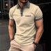 Men's Clothing Summer Fashion 3D Digital Printing Lapel Loose Casual Short Sleeved Button Polo Shirt_voghion.com