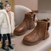 Martin 2024 New Plush Children's Short Girls' Princess Bow Boots, Medium and Large Cotton Boots_voghion.com