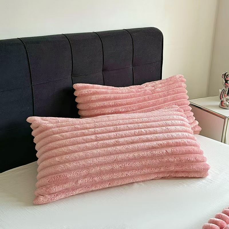 2025 Plush Throw Pillowcase Home Use 48*74 Thickened Soft Milk Velvet Fleece Pillow Cover 2 Pieces Pack_voghion.com
