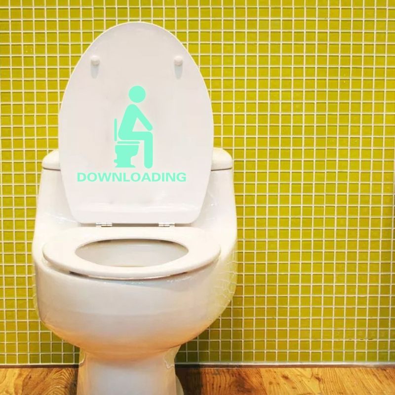 Room Thinking strahlt 4 Stunden lang Grün Nachtlicht Toilettenaufkleber_voghion.com