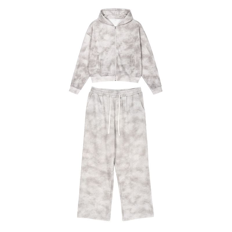 Felpa da uomo resistente e invecchiata, pantaloni della tuta, autunno e inverno, tuta in pile di alta qualità_voghion.com