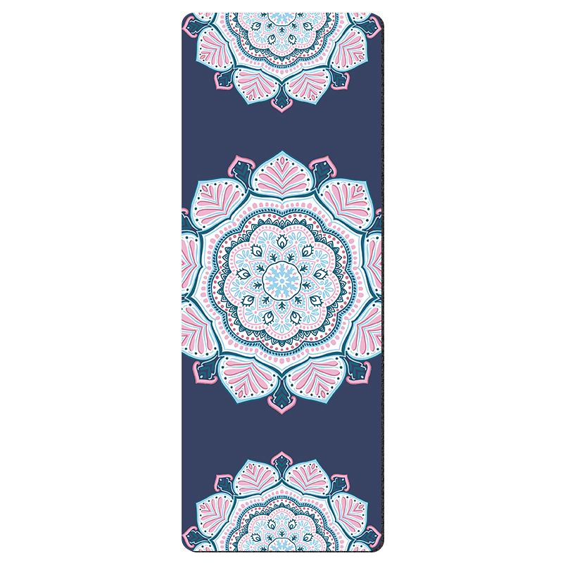 Verdikte geurloze 8 mm suède rubberen bedrukte yogamat met hoge rebound, zachte schokabsorptie, fitnessmat, vloermat, antislip_voghion.com