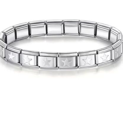 Gioielli e accessoriCinturino per orologio fai da te Modulo 18 sezioni Modello Bracciale elastico in acciaio inossidabile con ciondoli Seiko Italiani_voghion.com