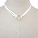 Collane con ciondolo Idealway Semplice Marrone Nero Bianco Doppia Corda Choker in Pelle per Donna Coda Femminile Festa Moda_voghion.com