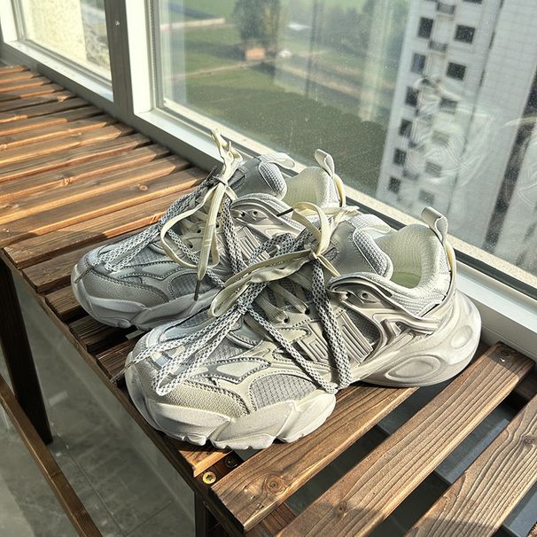 Men's Shoes New Runner Deluxe Cyber Light Shoes For Men And Women Elevator Thick Soled Casual Running Old Daddy Shoes_voghion.com