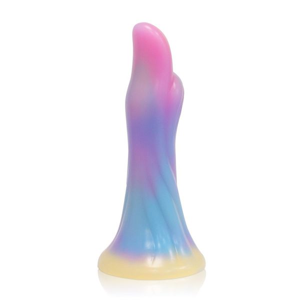 Plug anale a forma di pollice colorato in silicone liquido per donne con ano luminoso e dilatazione anale, giocattoli sessuali per adulti_voghion.com
