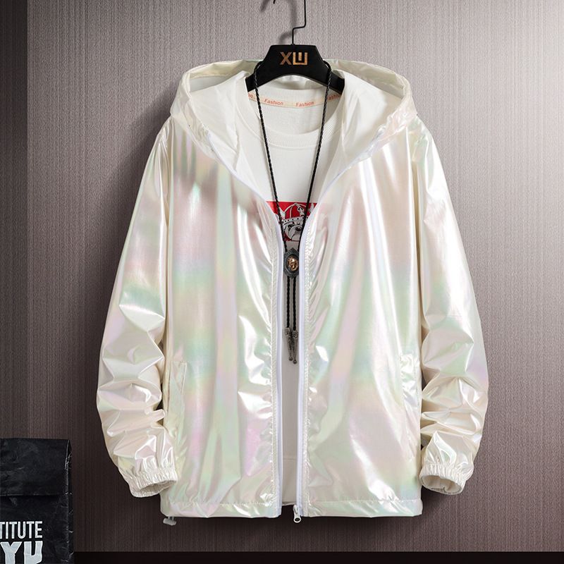 Suitable For All Seasons Summer Reflective Sun Protection Jacket For Men, Ultra-thin Ice Silk Couple's Colorful Lightweight Jacket, Trendy_voghion.com