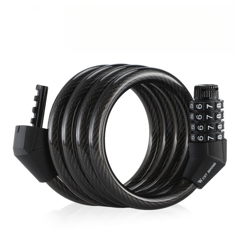 West Rider Bicycle Anti-Theft Five-Digit Password Electric Motorcycle Safety Cycling Bike Cable Lock_voghion.com