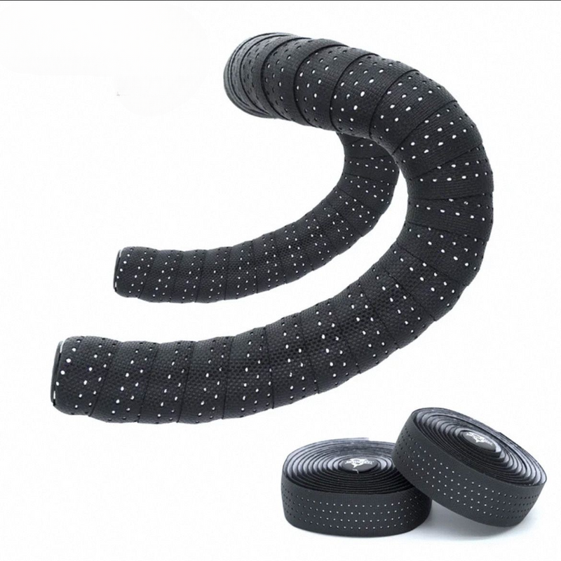 【 Anti Slip Sweat Wicking 】 Silicone Aurora Perforated Mummy Handlebar With Mixed Sky Silk Wear-resistant Road Bike_voghion.com