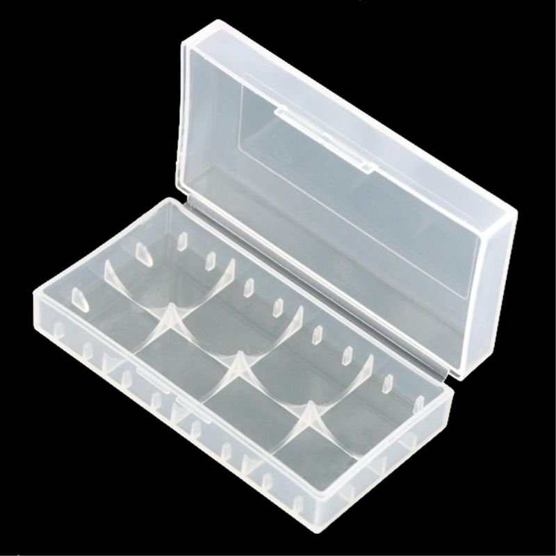 Transperent White Plastic 18650 123A Battery Box Holder Storage Case Box Protective Container For 2x18650 2x 123A Batteries_voghion.com
