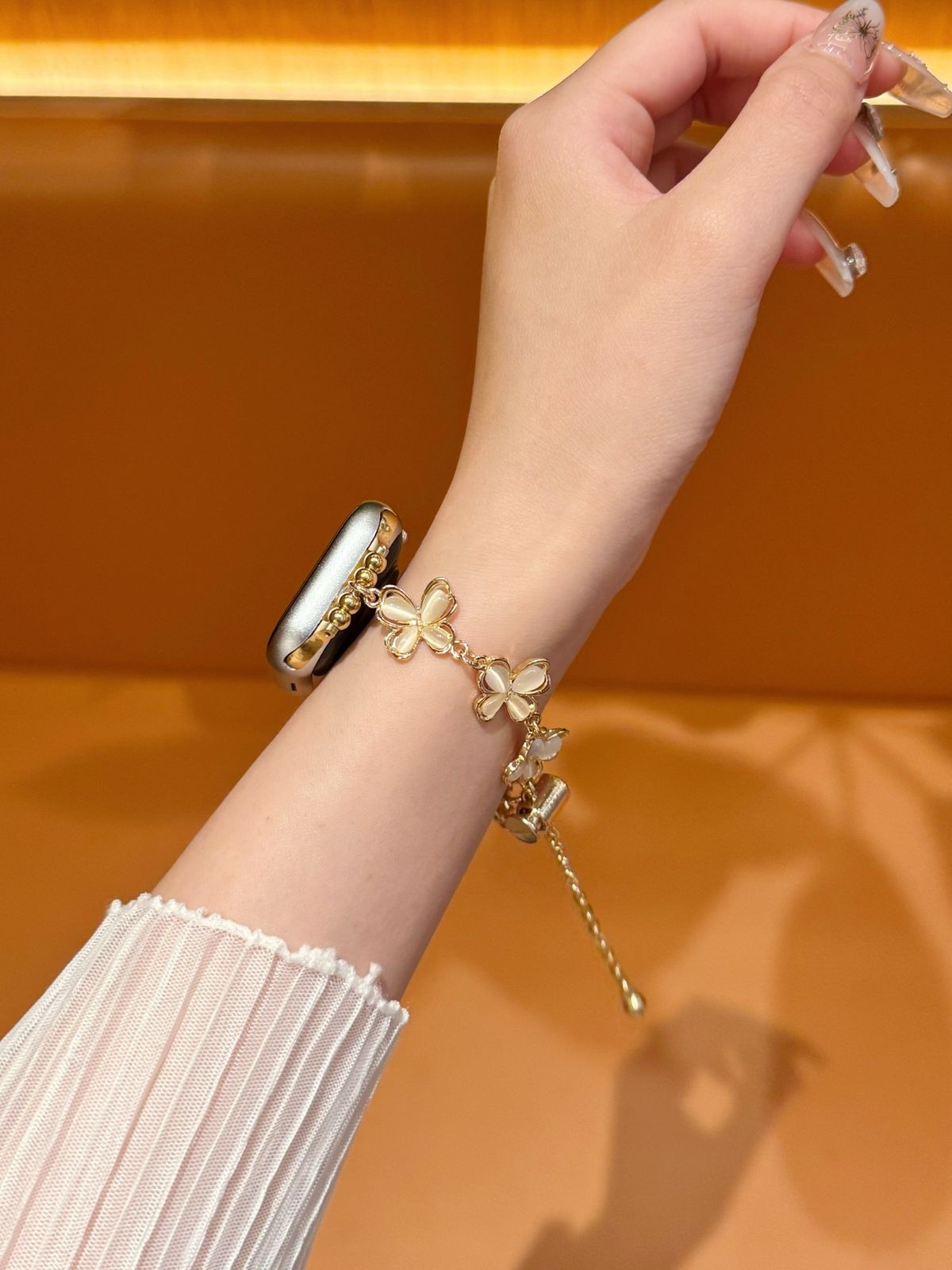 Watch Band for iWatch Ultra 2 Se 9/8/7/6 Clover Elegant Temperament Bracelet Watch Strap 42/44/45/49mm 38/40/41mm_voghion.com