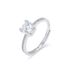 Anello S925 Donna Moissanite Moda Diamante Moda Temperamento Principessa Quadrato Anello Argento Sterling Anello Aperto Argento_voghion.com