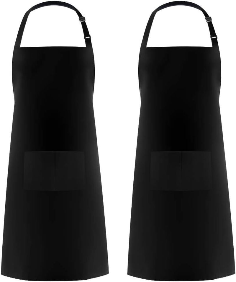 Syntus 2-Pack Waterproof Bib Apron - Cooking Kitchen Apron For Chefs_voghion.com