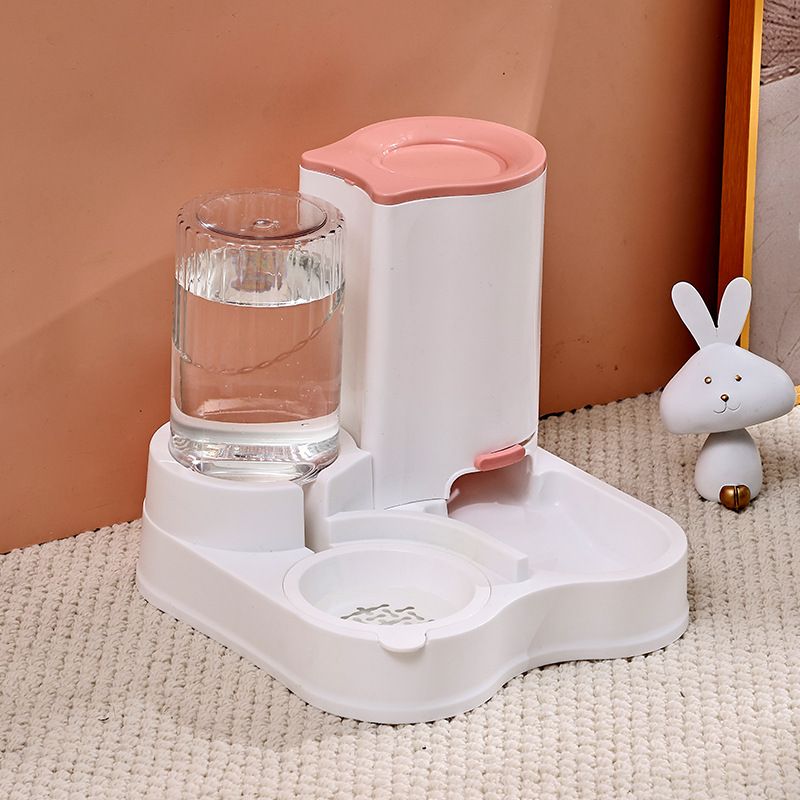 Wasserspender für Katzen, automatischer Futterspender, integriertes Futterbecken, Napf für Hunde und Katzen, feuchtigkeitsbeständiger Mund, Futternapf für Haustiere_voghion.com