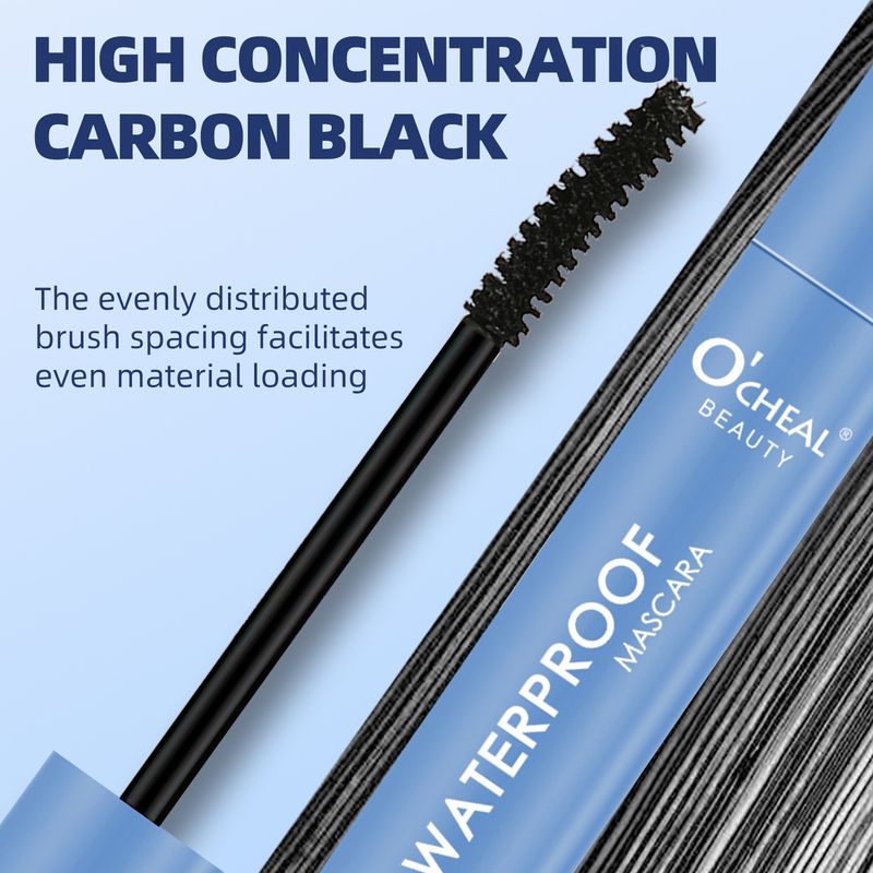 O'CHEAL Black Mascara - Waterproof Volumizing Curling Lengthening Smudge-Proof Eyelash Mascara_voghion.com