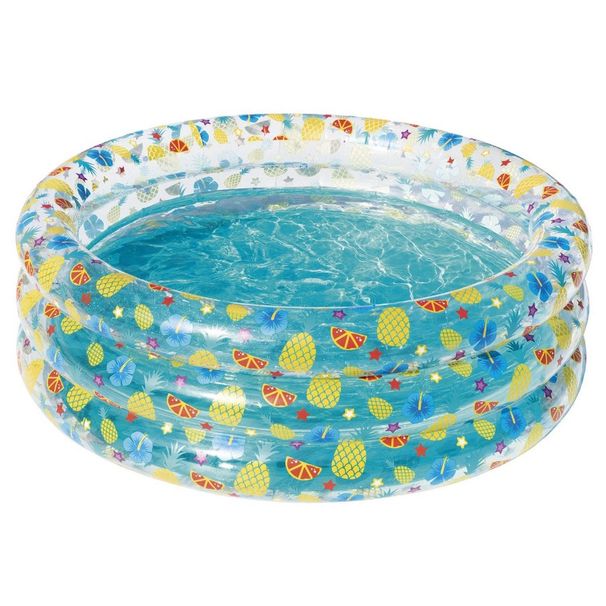Swimming 59x21in 3 Up Pool Inflatable Foldable Family Swim Blow Pool Pool For Ball Center_voghion.com