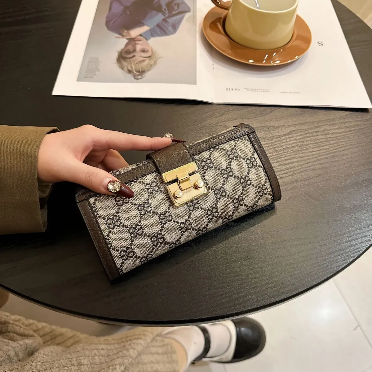 Ladies' Classic Long Short Multi Card Versatile Handheld Wallet_voghion.com