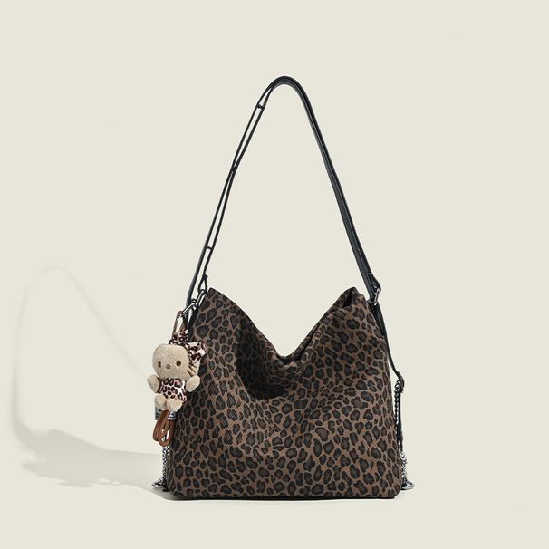 Borsa tote in tela con stampa leopardata da donna, zaino di grande capacità, borsa alla moda, borsa a tracolla, borsa a tracolla 2025 Novità_voghion.com