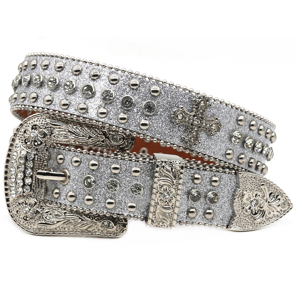 Δυτική Πολυτέλεια Ίδια για Άνδρες και Γυναίκες με Ζώνη με Ένθετα Διαμάντια, Τάση Στυλ Hip Hop Punk_voghion.com