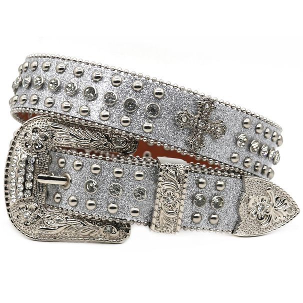 Δυτική Πολυτέλεια Ίδια για Άνδρες και Γυναίκες με Ζώνη με Ένθετα Διαμάντια, Τάση Στυλ Hip Hop Punk_voghion.com