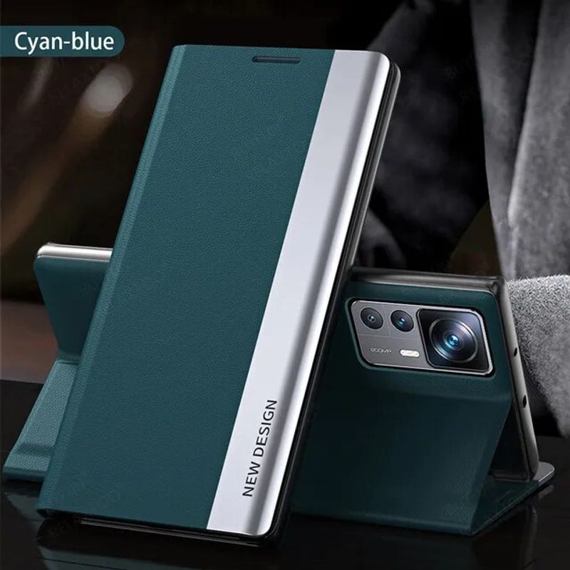 Leather Xiaomi For Flip Case Mi 12T 13T 11T 12 12S 13 Pro Lite 5G Ne Hard Shock Proof Bracket Magnetic Stander Phone S        of_voghion.com