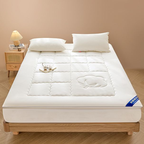 Hypoallergenic Cotton-Filled Mattress Topper – Soft Quilted Bed Pad For All Seasons (Multiple Colors, Machine Washable, Non-Slip Backing)_voghion.com