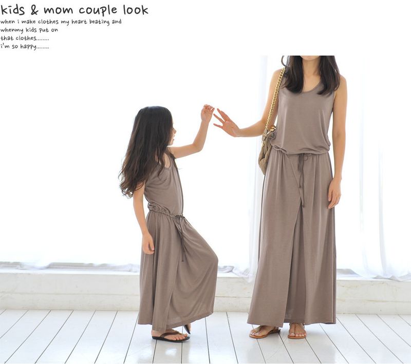 Baby's clothing Parent-child dress mother and daughter dress summer length children dress mother and daughter dress_voghion.com