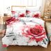 Flower 3-piece Set - Includes 1 Duvet Cover And 2 Pillowcases, Made Of Soft And Breathable Polyester Fiber, Providing A Comfortable Experience_voghion.com
