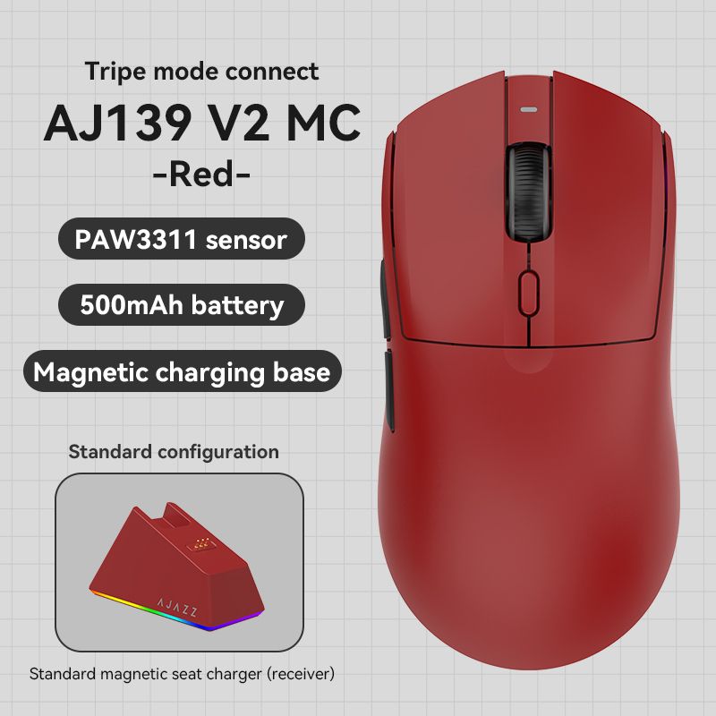 Souris sans fil AZZ 39MC filaire 2,4 G double mode environ 59 g légère Gaming Chicken Ro_voghion.com
