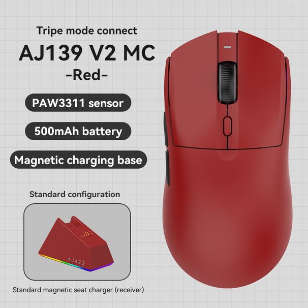 Souris sans fil AZZ 39MC filaire 2,4 G double mode environ 59 g légère Gaming Chicken Ro_voghion.com