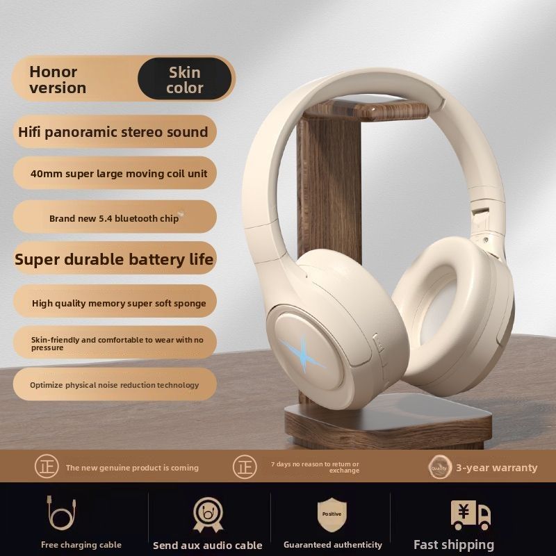 Shadow Giant Wireless Bluetooth Headphones Over-Ear Gaming Running Sports Deep Bass Noise Cancelling Universal For_voghion.com