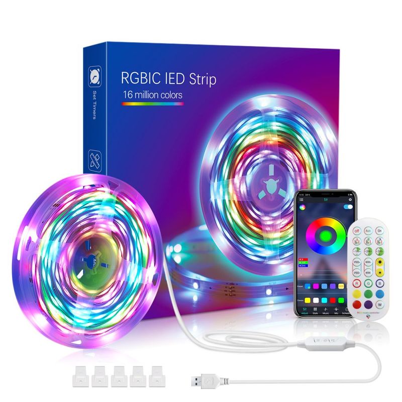 LED Streifen Licht Para Habitacion USB Powered LED Wandbild Chambre Rgb 5050 Lichter Für Zimmer Fita Leds Band App Controle Bluetooth_voghion.com