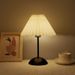 Nordic Style Table Dormitory Bedroom Sleep Bedside Lamp Atmosphere Pleated Remote Control Night Light Baby Nursing_voghion.com