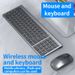 Set wireless ricaricabile Bluetooth Tablet iPad Desktop Laptop Tastiera esterna USB Mouse_voghion.com