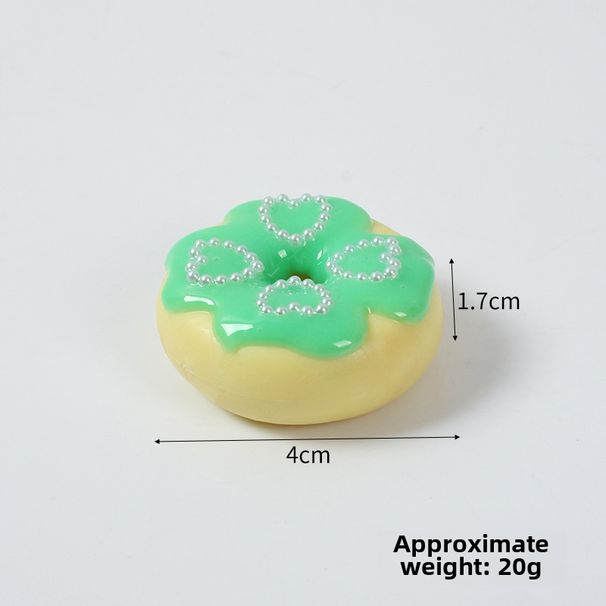 Spot 4cm Simulatioun Donut Kuch Modell Makronen Faarf PVC Simulatioun Iessen Spill Dessert Schlësselanhänger_voghion.com