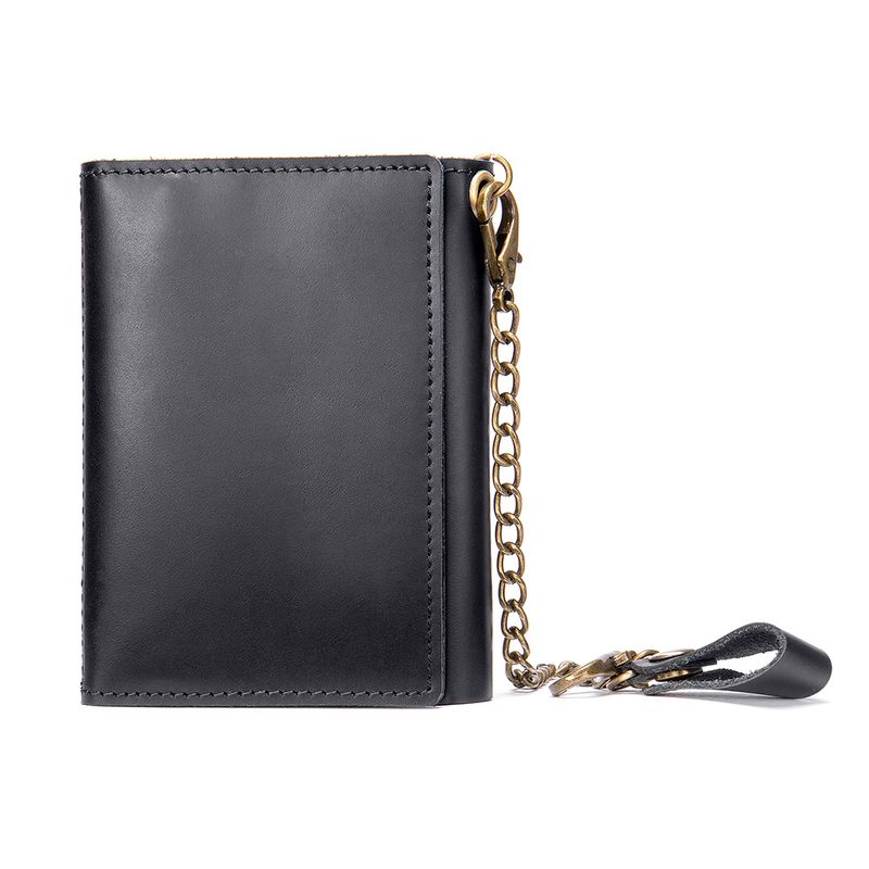 Lange Geldbörse für Herren, Clutch, kurze Geldbörse für Herren, echtes kurzes Münzgeldbörse_voghion.com