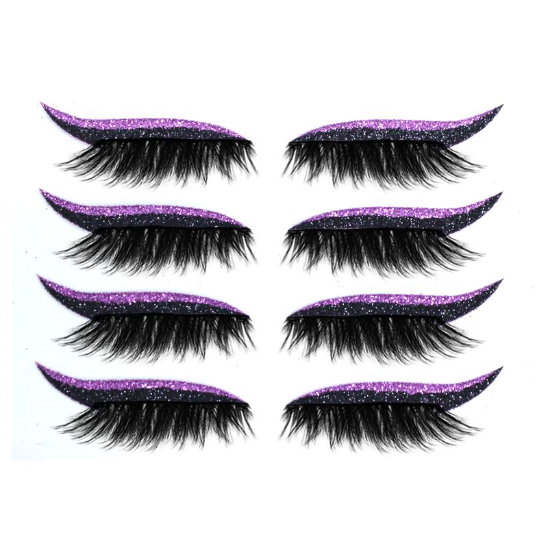 EELHOE Uusi Retro Persoonallisuus Glitter Itseliimautuva Eyeliner Luomiväri Tuplaluomet Irtoripset Vedenpitävät Juhlatuotteet_voghion.com